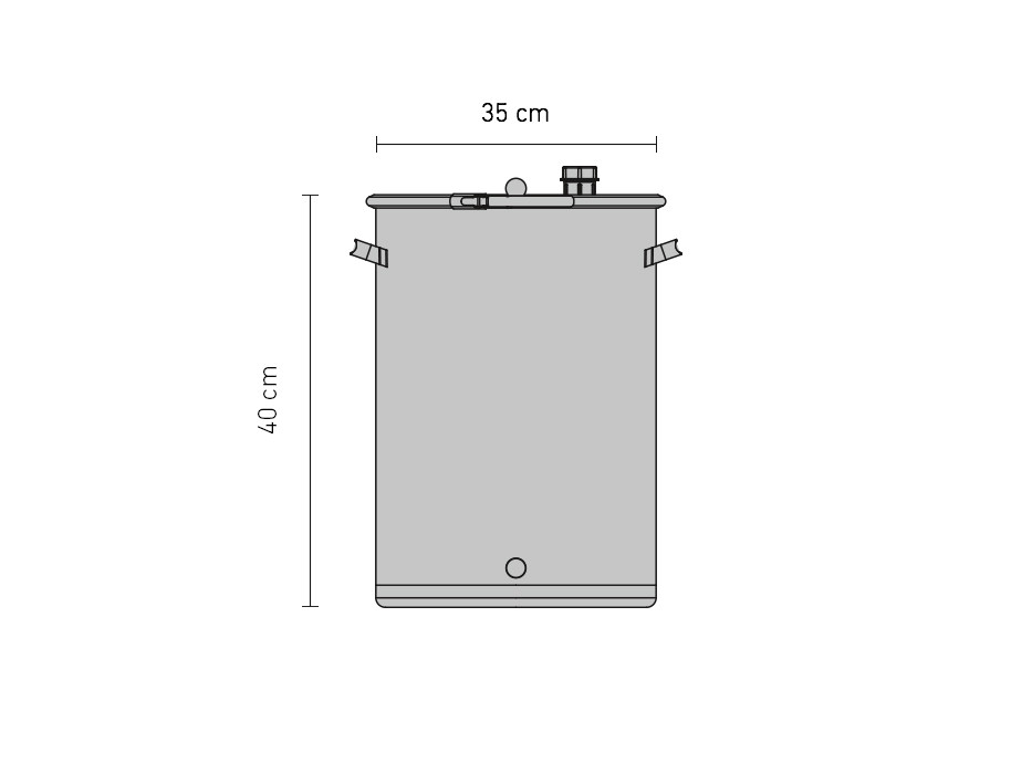 Gär- und Lagerfass aus Edelstahl 30 Liter